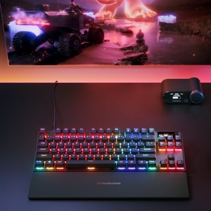 [인증점] 스틸시리즈 APEX PRO TKL GEN3 래피드트리거 자석축 블랙(영문), 마그네틱축