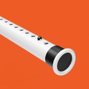 압축봉 무타공 커튼봉 옷걸이 행거 힘센 260-310cm 화이트