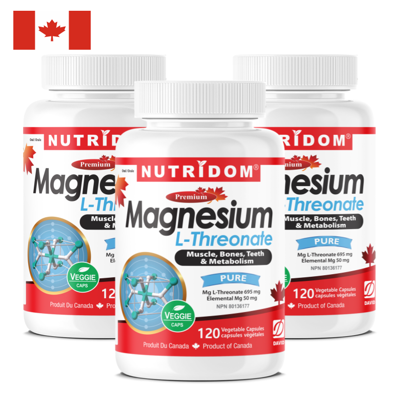 (3팩세트) 뉴트리돔 마그네슘 트레온산 트레오네이트 695mg 120캡슐 N312