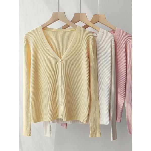 여성 봄 가디건 여름 고급 니트 <b>브이</b>넥 오버핏 캐시미어 블라우스 데일리 라운드 나들이 롱 숏 긴팔 데이트 소개팅 하객룩 출근룩 미니멀룩 2025 여성용 긴 소매 자른 카디건 <b>V</b>