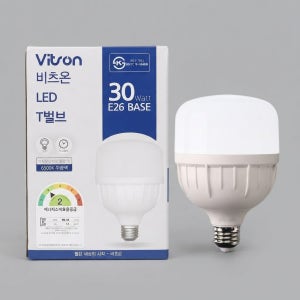 비츠온 LED 전구 T벌브 작업등 매입등 사무실 상업시설등 E26 30W, 주광색
