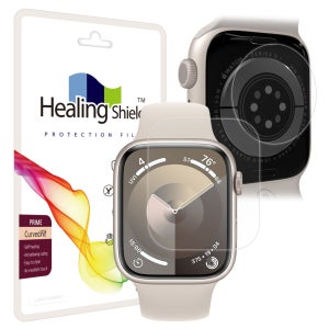 애플워치9 45mm 프라임 고광택 액정필름 2매 심박센서 2매