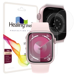 애플워치9 41mm 프라임 고광택 액정필름 2매 심박센서 2매