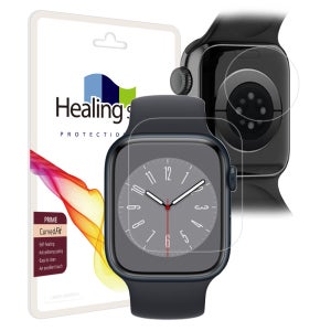 애플워치8 45mm 프라임 고광택 액정보호필름 2매 심박센서 2매