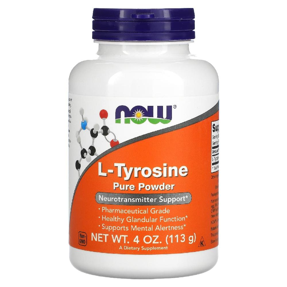 나우푸드 엘<b>티로신</b> <b>L</b> <b>티로신 퓨어</b> 분말 <b>파우더</b> <b>L</b> Tyrosine Powder 113g