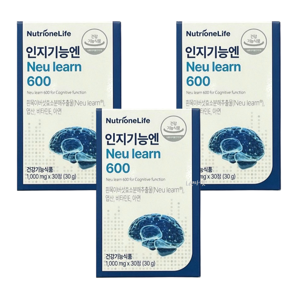 인지기능엔 뉴런600 3개월분 흰목이버섯추출물