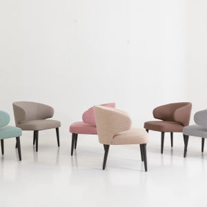 펠레 허그 가죽 패브릭 컬러 라운지 소파 의자