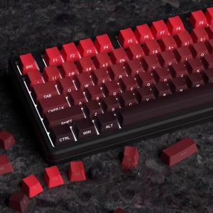 모노레드 그라데이션 키캡 (133key) 측면 OEM PBT 기계식 키보드 독거미 한무무