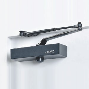 컬러 도어클로저 90도 정지형 BON133 블루 현관문 도어체크 방화문 자동문닫힘