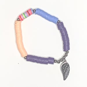 [제이드의 오리본오] 엔젤 바이브(Angel Vibes) 천사날개참 클레이 비즈 팔찌