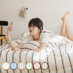 [네이버단독 신상특가] 바자르 이불 썸머빌리지 먼지없는 냉감 양면 여름 차렵이불 SS