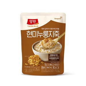 동원 양반 현미100% 누룽지죽 파우치 (행사) 400g, 1개
