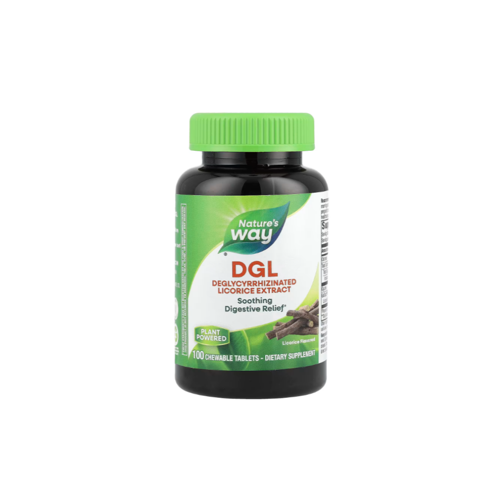 <b>Nature’s Way</b>, DGL, 감초, 75mg, 츄어블 100정