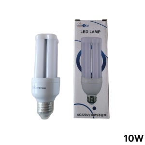 룩스누리 LED 스틱램프 소켓사이즈E26 10w 주광색 공장 램프 콘벌브 KS