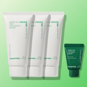 [이사배pick] 이니스프리 그린티 씨드 히알루론산 수분크림 / 진정 보습 속건조 화잘먹 80ml, 3개