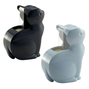 니치반 고양이 네코 테이프 커터 블랙 블루그레이 마스킹