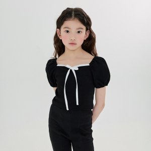 포크칩스 마리퍼프티셔츠 유아동 여아 주니어 레이어드 반팔티 데일리룩 25여름