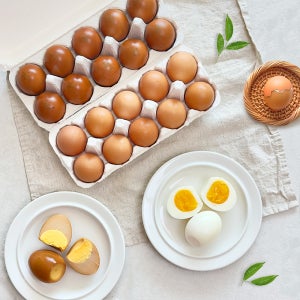 [계림농장] 촉촉하고 담백한 반반계란 (반숙란 10구+훈제란 10구)