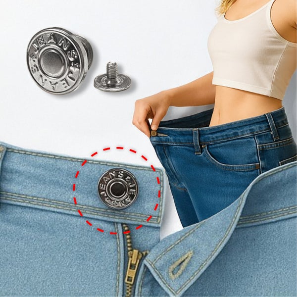 바지 허리줄이기 허리늘리기 요술 단추 똑딱이 청바지 밑단 옷 수선 고정 클립 JA01