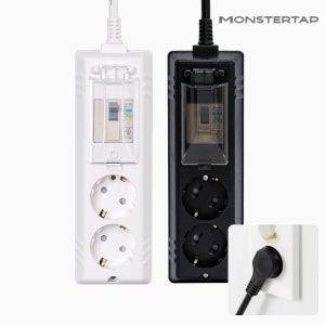 고용량 멀티탭 국산 4000W 배선차단 에어컨 건조기용 2구 1.5M 슬림 납작 플러그