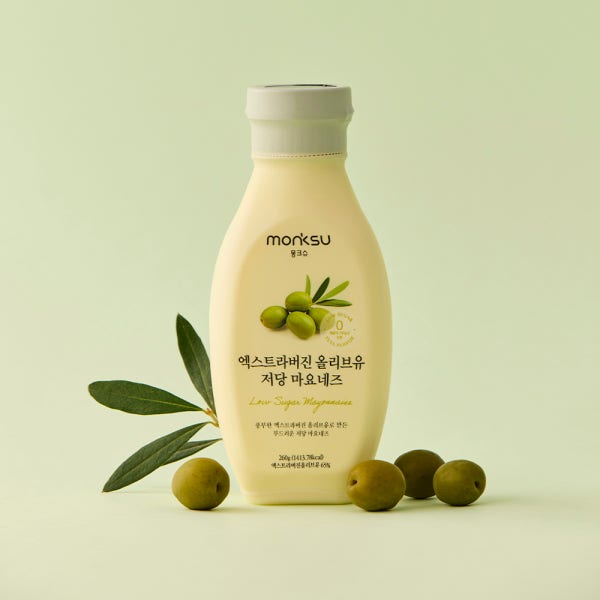 몽크슈 저당 엑스트라버진 올리브유 마요네즈 소스 올리브오일 65%함유 260g