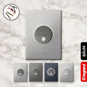 르그랑 아테오 국내형(KS) 컬러 원형 조합형 스위치 2구 1로1구+3로1구 전등 인테리어