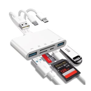 카메라 노트북 휴대폰 멀티리더기 USB C타입 USB Lightning TF SD카드 리더기