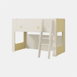 일룸 캐빈 벙크베드 프레임(사다리형,하부조명) S(싱글), OATBCY(오트밀+버터옐로우)