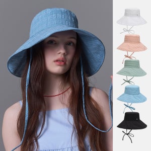 [화이트샌즈] 체크 와플 에어리 플로피햇 메시나 (5 colors)