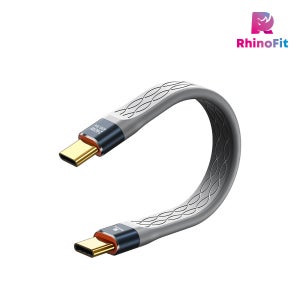 라이노핏 USB4 40Gbps 데이터 전송 240W 초고속충전 13cm 미니 케이블