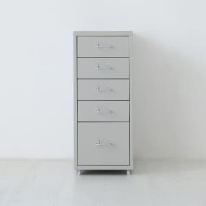 피하 서랍장 4.1단 280x410x685mm, 5단, 라이트그레이 2290.7930
