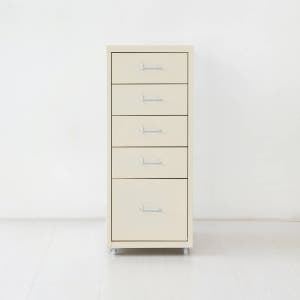 피하 서랍장 4.1단 280x410x685mm, 5단, 크림 7537.3107