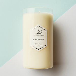 더스윗캔들 라지자 소이캔들 향초 베이비파우더+사쉐S, 540g, 1개