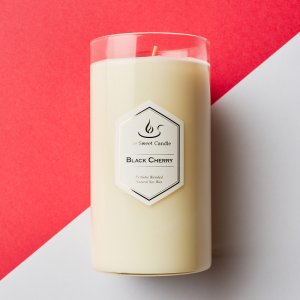 더스윗캔들 라지자 소이캔들 향초 블랙체리+사쉐S, 540g, 1개