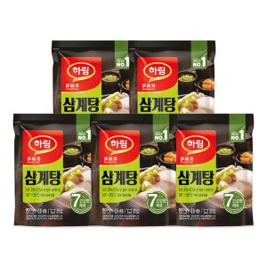 하림 즉석 삼계탕(냉동) 800g, 5개