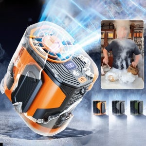 휴대용 아웃도어 허리걸이 선풍기 usb 대용량 강풍속 선풍기