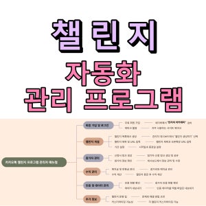챌린지 관리 프로그램 온라인 강의 스터디 모임 단톡방 목표 달성