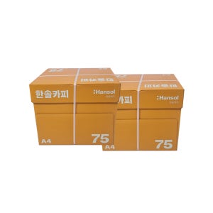 한솔 복사용지 A4(75g) 5000매(2박스)