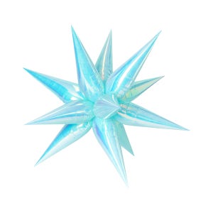 익스플로전 스타 입체 3d 스타 별은박풍선 홀로그램 블루 70cm