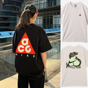 나이키 ACG 반팔티 빅로고 맥스 90 블랙 화이트 헤비웨이트 반팔티셔츠