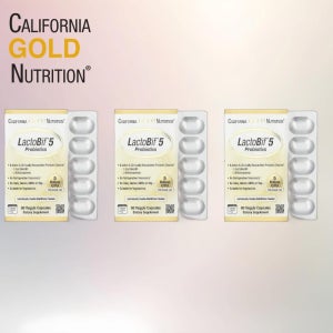 CGN 유산균 락토바실러스 LactoBif 비피도박테리아 프로바이오틱 50억CFU 베지 캡슐 60정 3통