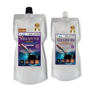 SnG 대왕오징어 먹물 염색 저자극 빠른염색 트리트먼트 칼라크림 500g