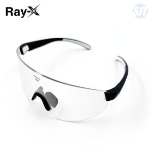 레이엑스 보안경 X-103S4 Black&White 스모크 변색 실버미러