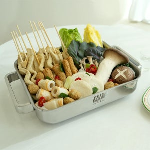 AMT 316Ti 프로 사각 그리들팬(뚜껑 포함) 유광