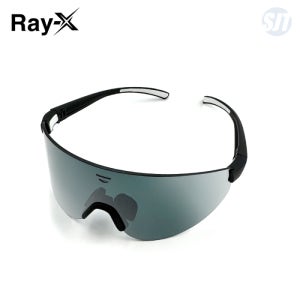 레이엑스 보안경 X-104S2 무광 스모크 실버미러
