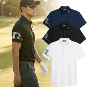제이린드버그 남성 골프 반팔티셔츠 골프웨어 카라티 상의 레귤러핏 의류포켓백 구성