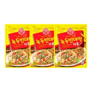 오뚜기 녹두빈대떡가루 500g 3개