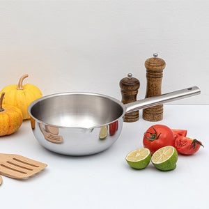 퀸센스 샤이니 통5중 스텐304 궁중팬 인덕션 웍 스텐팬 20cm