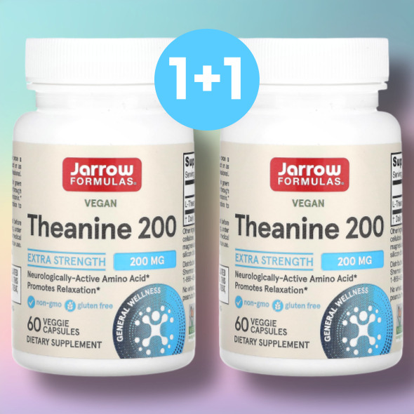 1+1 자로우 l<b>테아닌 200mg</b>, 베지캡슐 60정 아미노산