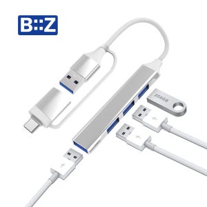 비즈 USB 4포트 C타입 멀티허브 BZ-C4U 노트북 스마트폰 갤럭시탭 키보드 마우스연결